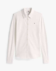 TOMMY HILFIGER 1985 SLIM PIQUE LS SHIRT
