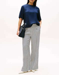 TOMMY HILFIGER SATEEN C-NECK RELAXED T-SHIRT