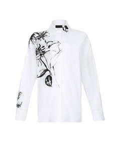 LIU JO BLACK_CF5C06_CAMICIA CON STAMPA PIAZZATA WOMENS SHIRT