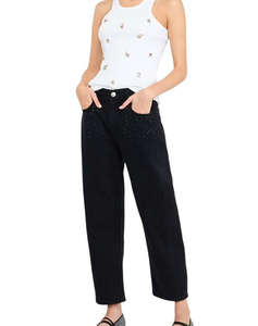 LIU JO DENIM_UF5D02_ECS PANT.BOY CULT STRASS ДАМСКИ ПАНТАЛОНИ