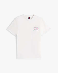 TOMMY JEANS TJM SLIM POP COLOR FLAG TEE EXT