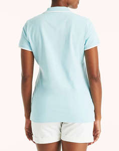 NAUTICA BLOUSE POLO ΚΜ S/S TIPPED SPLIT NECK OCEAN POLO