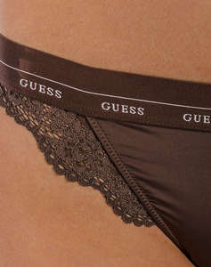 GUESS JANE BRAZILIAN - FLOWERY LACE BAND SOLID БЕЛЬО W