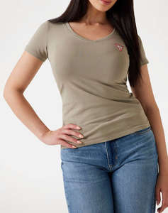 GUESS MINI TRIANGLE TEE ДАМСКА БЛУЗА