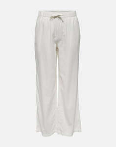ONLY ONLCARO MW LINEN BL PULL-UP PANT CC PNT