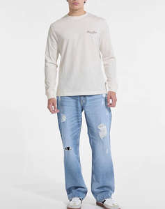 GUESS JEANS GJ CN LS REG PRINT ON SLEEVE МЪЖКА ТЕНИСКА