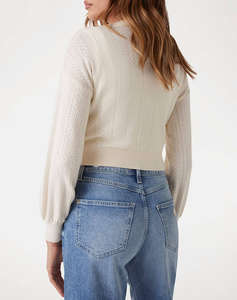 GUESS LS VN LYLA CARDI SWTR WOMENS JACKET