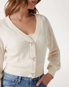 GUESS LS VN LYLA CARDI SWTR WOMENS JACKET