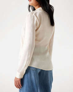 GUESS LS MARTHE LOGO SHIRT WOMENS SHIRT