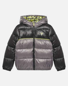 GUESS PADDED HOODED LS JACKET W/ZIP JACKET CHILDREN BOY