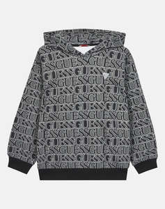 GUESS OVERSIZE HOODED LS ACTIVE TOP СУИТШЪРТ GIRL МОМИЧЕ