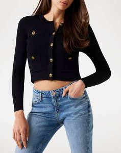 GUESS LS CN EMMIE CARDI SWTR WOMENS JACKET