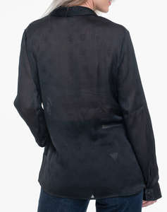GUESS LS MARTHE LOGO SHIRT WOMENS SHIRT