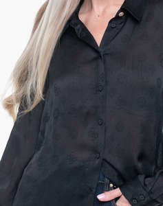 GUESS LS MARTHE LOGO SHIRT WOMENS SHIRT