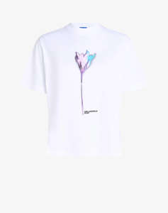 KARL LAGERFELD JEANS KLJ REG FLOWER COLOUR TEE