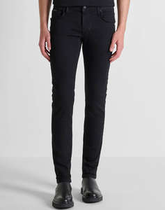 ANTONY MORATO MMDT00241FA7504111W01863 MIN OF 12 JEANS OZZY TAPERED FIT IN ICONIC BASIC BLACK STAY BLACK DENIM MENS TROUSERS