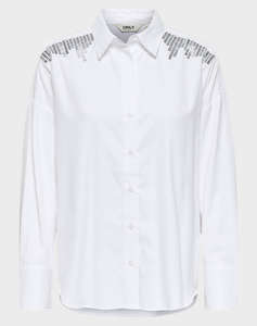 ONLY ONLOREGON LEANA LIFE LS EMBELI SHIRT WVN