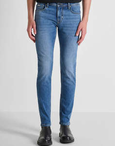 ANTONY MORATO MMDT00241FA7505111W01906 MIN OF 12 JEANS OZZY TAPERED FIT IN ICONIC BASIC BLUE DENIM MENS TROUSERS