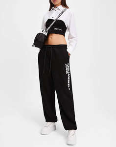 KARL LAGERFELD JEANS KLJ TEXT LOGO SLIM SWEATPANT
