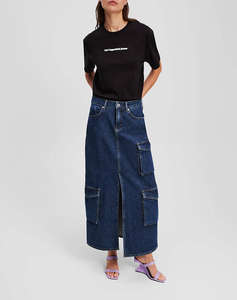 KARL LAGERFELD JEANS KLJ REG BLUR LOGO TEE