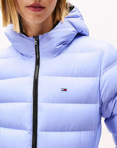 TOMMY JEANS TJW SLIM HOOD PRNT DOWN JCKT EXT