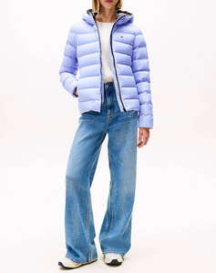 TOMMY JEANS TJW SLIM HOOD PRNT DOWN JCKT EXT