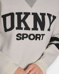DKNY DP5R0749 LOGO ДЪЛЪГ ПУЛОВЕР DKNY