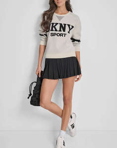 DKNY DP5R0749 LOGO ДЪЛЪГ ПУЛОВЕР DKNY
