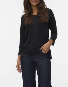 VERO MODA VMBRIANNA 3/4 V-NECK BLOUSE BOO