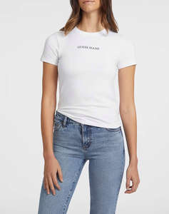 GUESS JEANS GJ SS CN SLIM LOGO PRINT TEE ДАМСКА ТЕНИСКА
