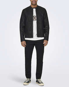 ONLY&SONS ONSMIKE PU RACER JACKET OTW NOOS