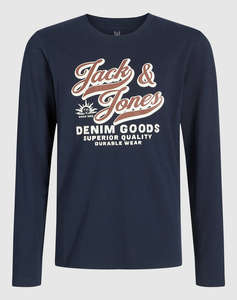 JACK&JONES JJELOGO TEE LS O-NEC 2 COL AW25 NOOS JNR