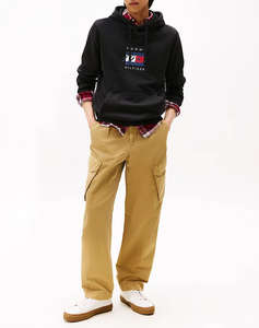 TOMMY HILFIGER LINEAR FLAG GRAPHIC HOODIE