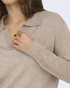 ONLY ONLIBI LIFE LS POLO PULLOVER KNT NCA