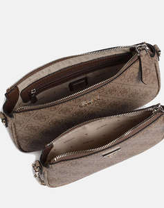 GUESS NOELLE II DBL POUCH CROSSBODY ДАМСКА ЧАНТА (Размери: 24 x 13 x 5см.)