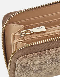 GUESS LAUREL II SLG LARGE ZIP AROUND ДАМСКИ ПОРТФЕЙЛ (Размери: 20.5 x 10 x 2.5см.)