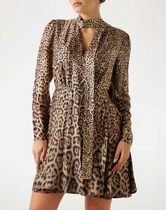 GUESS BY MARCIANO ALANIS WRAP W/TIE LS DRESS WOMENS DRESS
