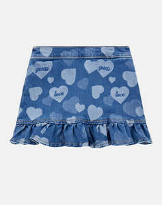 GUESS STRETCH DENIM SKIRT W/LASER ДЕТСКА ПОЛА GIRL