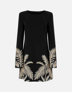 GUESS LS ANGELE PLACED MINI DRESS WOMENS DRESS