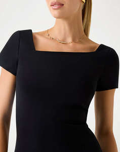 GUESS SS MAELICE FIT AND FLARE DRESS WOMENS DRESS