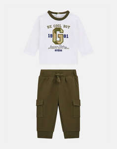 GUESS SET LS T-SHIRT + CARGO JOGGER SET CHILDREN BOY