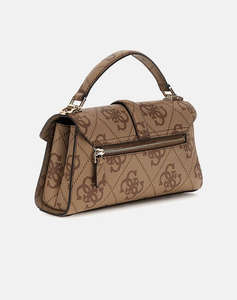 GUESS QUEENSLAND TOP HANDLE FLAP ДАМСКА ЧАНТА (Размери: 25 x 10 x 6см.)