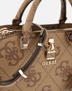 GUESS QUEENSLAND MINI SATCHEL ДАМСКА ЧАНТА (Размери: 22 x 14 x 8см.)