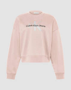 CALVIN KLEIN JEANS LS MONOLOGO FRENCH TERRY RLXD CN