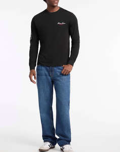 GUESS JEANS GJ CN LS REG PRINT ON SLEEVE МЪЖКА ТЕНИСКА