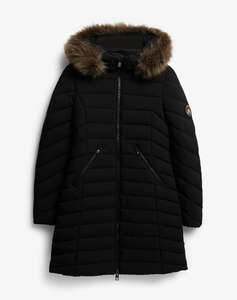 SUPERDRY D2 OVIN FUJI FAUX FUR HOOD MID LENGTH ДАМСКО ЯКЕ