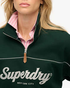 SUPERDRY D2 SDSW COUNTRY CLUB LOOSE 1/4 ZIP ДАМСКИ СУИТШЪРТ