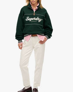 SUPERDRY D2 SDSW COUNTRY CLUB LOOSE 1/4 ZIP ДАМСКИ СУИТШЪРТ