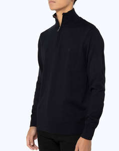 BOSTONIANS ПУЛОВЕР ПАМУЧЕН HALF-ZIP REGULAR FIT