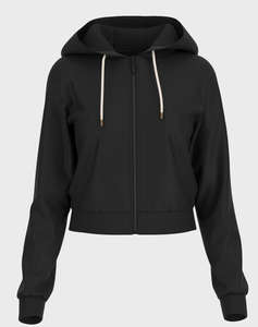 GUESS 3D PEONY ZIPPER HOODIE JACKET SWEATSHIRT